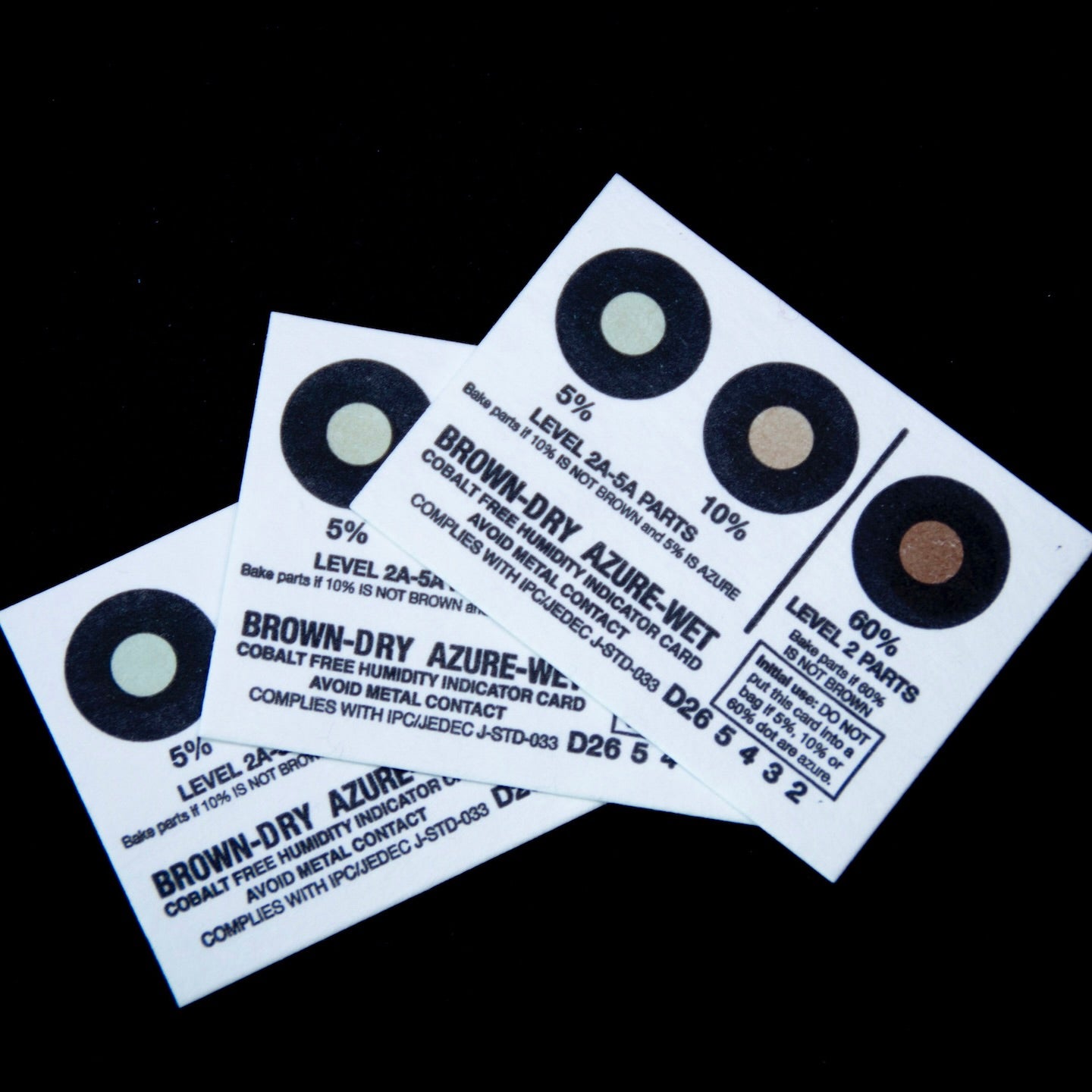 Humidity indicator card